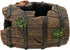 SLOCME Aquarium Broken Barrel Decorations, Betta Cave Hideout Wood Trunk Log for Fish Tank