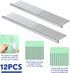 12 Pcs Metal Dog Comb Bulk Grooming Tool for Removing Knots, Long and Short Haired Dogs and Cats, 7.48 Inch