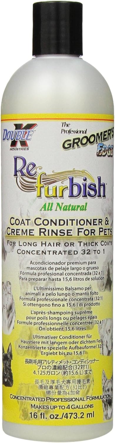 Groomer's Edge Re-Fur-Bish Pet Conditioner, 16-Ounce