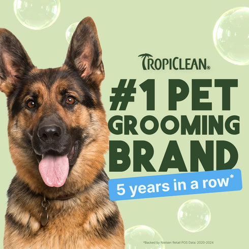 7.4oz TropiClean Hypoallergenic Waterless Dog Shampoo | Dry Shampoo for Allergies & Sensitive Skin | Safe for Cats |