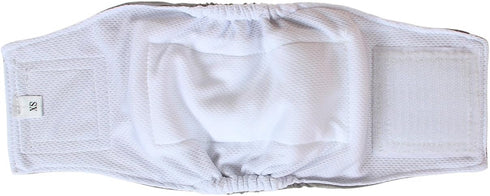 Teamoy Male Dog Belly Bands Washable 4-Pack, Reusable Dog Diapers Wraps for Incontinence