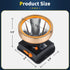 Superbright LED Coon Hunting Light, Waterproof Headlamp Rechargeable Searchlight Adjustable Gold Head Troch for Fishing