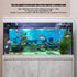 Zerodis Aquarium Underwater Coral Background Sticker, Fish Wall Decorations Sticker Decor Paper ling Decals Sticker PVC Easy to Install(61 * 41cm)