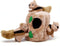 Outward Hound Hide-A-Squirrel Dog Toy Interactive 2in1 Plush Puzzle with 3 Squeaky