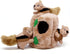 Outward Hound Hide-A-Squirrel Dog Toy Interactive 2in1 Plush Puzzle with 3 Squeaky
