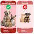 (Pack 4(Red)) Pet Toothbrush for Dogs, Cats with Soft Bristles - Easy Teeth Cleaning & Dental Care, Non Slip Dual Head