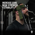 Gymreapers Neck Harness for Neck Strength, Reduce Pain - Neck Trainer with 29” Heavy Duty Chain & Adjustable Strap