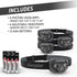 PRO-260 (4-Pack), IPX4 Energizer LED Headlamp Water Resistant Headlamps, High-Performance Head Light for Outdoors