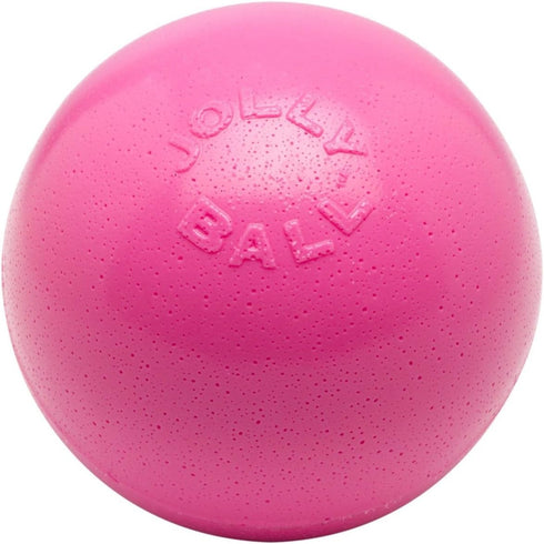 Jolly Pets Bounce-n-Play Dog Toy Ball, 8 Inches, Pink, All Breed Sizes