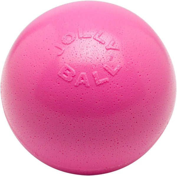 Jolly Pets Bounce-n-Play Dog Toy Ball, 8 Inches, Pink, All Breed Sizes