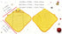 IOICYBF Dog Hooded Bathrobe Towel, Fast Drying Bath Towel Absorbent Warm Blanket Yellow M