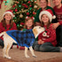 KOOLTAIL Plaid Dog Hoodie Pet Clothes Sweater with Hat and Pocket for Small Medium Large Dogs, Soft Winter Coat, Blue