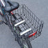 GLEAVI Folding Bike Rear Basket Metal Mesh Storage Rack Detachable Carrier with Mounting Accessories and Reflective