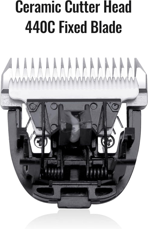 FENICE PEAK 5FC Low Noise Pet Dog Grooming Clippers Replacement Blade Ceramic Edge Detachable Steel Pet Clipper Blade with Cutting Length of 6.4mm 1/4'' (1 count)