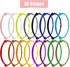 16pcs Puppy ID Collars, Soft Polyester Adjustable Whelping Collars, Newborn Puppy Identification Bands for Pets
