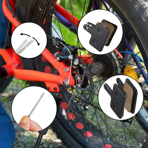 Zonon 4 Pairs Bike Brake Pads, Compatible with TRP Tektro Shimano Deore High-Performance Mountain Bike Disc Brakes