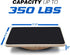 Yes4All 350LBS Professional Wooden Balance Board, Anti-Slip Rocker Board for Leg Workout, Wobble Board