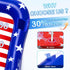 4th Swimm Summer 3-12 AURASUN Kids Fun Pool Toys, Inflatable Pool Cornhole Game Floating, of July American Flag Water