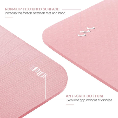 UMINEUX Extra Thick Yoga Mat 1/3'' Non Slip for Women - Eco Friendly TPE Fitness Exercise Mat