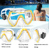 Otowaving Dry Snorkel Set for Adults, Panoramic View Snorkel Gear, Anti-Fog Tempered Glass Swim Mask, Snorkel Kit