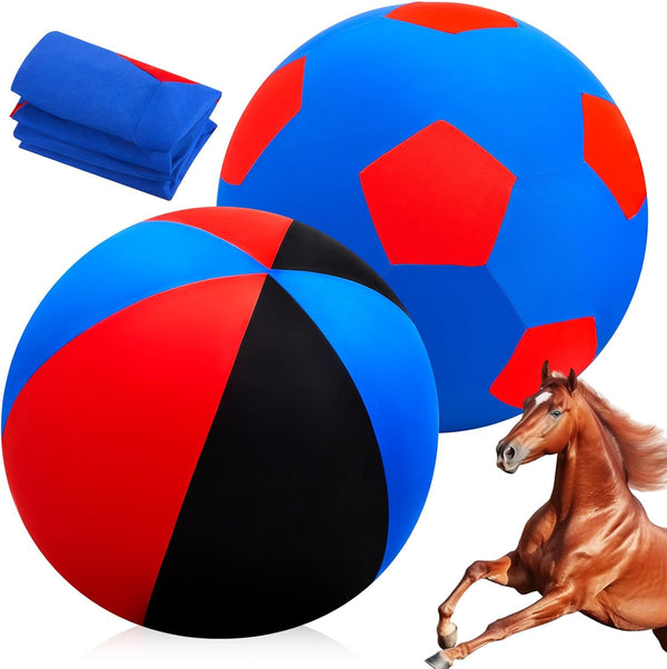 2 Pcs Mega Ball Cover for Large Balls, Protective Cover for Giant Horse Soccer Mega Herding Ball (30 Inch)