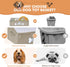 Dog Toy Basket, Collapsible Toy Storage Box with Handle, Perfect for Storing Pet Toys and Accessories - Light Khaki