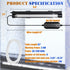 Smart App-Controlled LED Aquarium Light - 9.3'' Fish Tank Light with 16 Million Colors, 12 Dynamic Effects, Nano Air