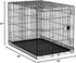 Amazon Basics Durable Foldable Metal Wire Dog Crate with Tray, Single Door, Easy Assembly, 30 x 19 x 21 Inches