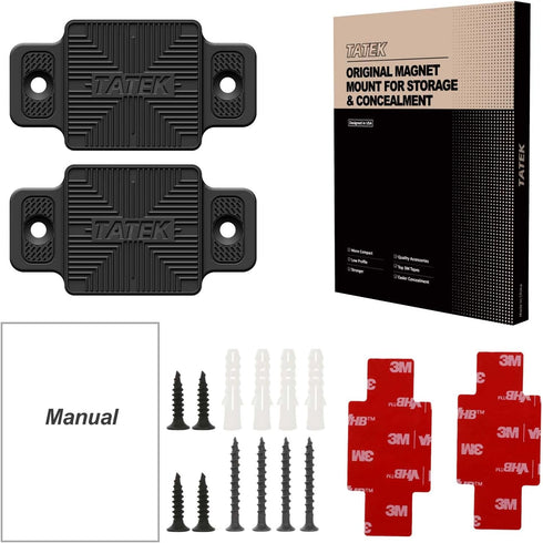 Gun Magnet Mount for Vehicle, 46 Lbs Rated Premium Rubber Coated Magnetic Pistol Holster for Car, Truck, Home, Under