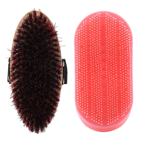 10 Set Cryfokt Pcs Leather Horse Grooming Kit, Horse Brush for, Horse Tack Room Equipment, Lightweight and Portable