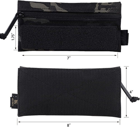 KRYDEX Admin Pouch with Loop Panel - Snack Pouch for Tactical Vest Chest Rig