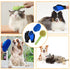 GJEASE Cat Grooming Glove Brush - Self-Cleaning Slicker for Short and Long Haired Pets, Removes Loose Hair (Green)