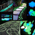 330pcs Glow in The Dark Pebbles for Garden Walkway Decor, Outdoor Bulk Fish Tank Aquarium Glow Decorations