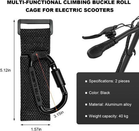 JNXIJ 2PCS Headset, Hook for Hanging Helmet Multi-Purpose Motorcycle Carabiner Hook, Heavy Duty Strap Clip for Stroller