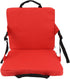 Outdoor Chair Cushion, Foldable Stadium Seat Cushion Red, Comfortable Folding Bleacher Seat, Lightweight Padded Seat