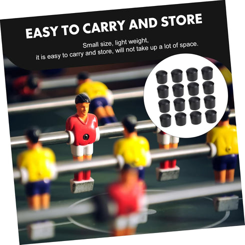 16 Pcs Foosball Table End Caps Plugs for Soccer Table Rods Accessories for Football Machines Ideal for Indoor