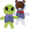 Furhaven 2-Pack Squeaky Plush Dog Toys for Small/Medium Dogs, Washable with Ruff Stuff Reinforcement