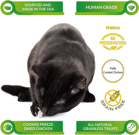 Cat-Man-Doo Life Essentials Freeze Dried Chicken Crushed Sprinkles Powder for Dogs & Cats, 5 Oz Bag