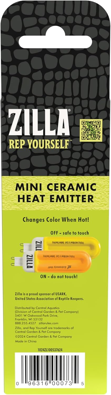 Zilla Mini Ceramic Heat Emitter - 50w for Reptile Heating
