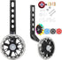 Training Wheels for Bike, Compatible for 12/14/16/18/20 Inch, Flash Mute Wheel, 1 Pair