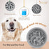 Largr Dog Slow Feeder Bowl JASGOOD, Reduce Slip Puzzle Bowl for Raised Pet Feeders (Gray, Fit Opening 8.9"-9.25")
