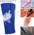Soccer Shin Guard Socks, Breathable Blue Sports Sleeves for Hiking, Football Training, Running & Cycling