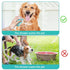 Pet Dog Bath Brush, Gentle Soap Dispenser for Massaging Bath Grooming, Soft Silicone (Blue)