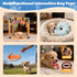 Wovelli 10 19.5" Puppy Play Gym with Hanging Toys, PVC Removable Dog Enrichment Playground, Interactive Indoor Training
