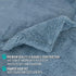PetAmi Fluffy Waterproof Dog Blanket, Soft Warm Sherpa Throw, Reversible Couch Cover for Small Medium Dogs, Dusty Blue