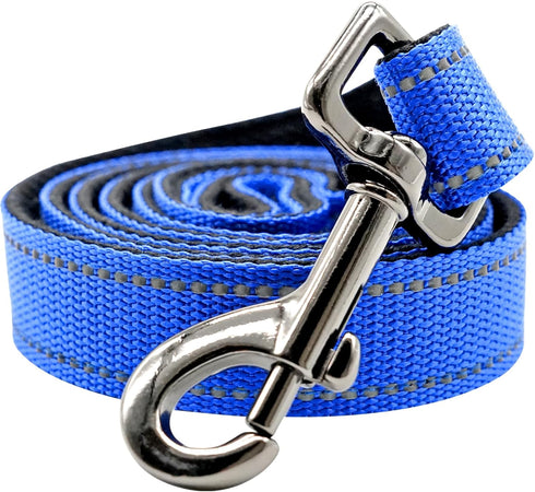 Reflective Lionheart Glory Dog Leash, Adjustable Durable Soft Classic Leash for Small Dogs, Pet Gift Blue Leash Male
