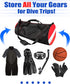Sports Duffle Bag, Extra Large Mesh Dive Beach Bags with Shoulder Strap for Scuba Diving Gear