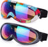Ski Goggles Pack of 2 for Kids, Youth, Boys & Girls, Men, Snowboard Goggles