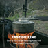 Fire-Maple Antarcti Portable 1 Liter Lightweight Stainless Steel Camping Kettle, Ideal for Outdoor Use