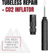 KOM Cycling Tubeless Tire Repair Kit for Bikes, 8 Colors, Fixes Mountain Bike and Road Bicycle Punctures
